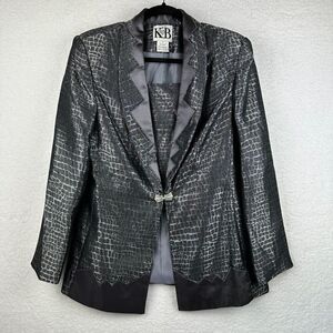 Vintage Stella Louise for KB Blazer Jacket Womens 10 Alligator Western Beaded